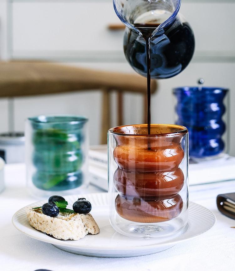 BubbleMug Doppelwandige Isolier-Glas-Tasse | Hitzebeständig | Elegantes Design | Perfekt für heiße & kalte Getränke