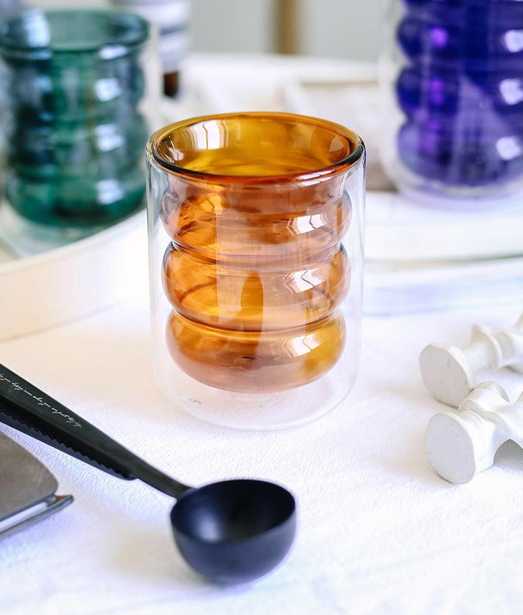 BubbleMug Doppelwandige Isolier-Glas-Tasse | Hitzebeständig | Elegantes Design | Perfekt für heiße & kalte Getränke