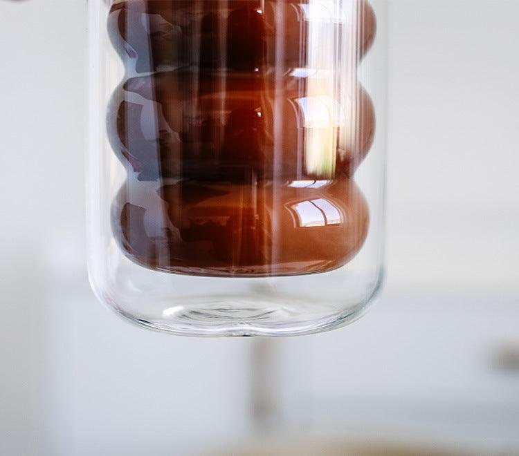 BubbleMug Doppelwandige Isolier-Glas-Tasse | Hitzebeständig | Elegantes Design | Perfekt für heiße & kalte Getränke