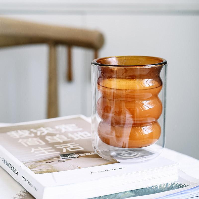 BubbleMug Doppelwandige Isolier-Glas-Tasse | Hitzebeständig | Elegantes Design | Perfekt für heiße & kalte Getränke