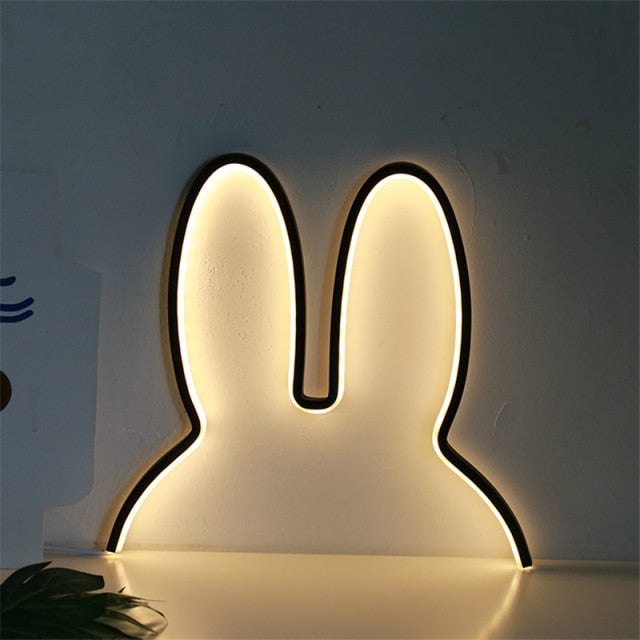 LumiRabbit Moderne LED Nachttischlampe | Dimmbar | Stimmungslicht | Kabelloses Design