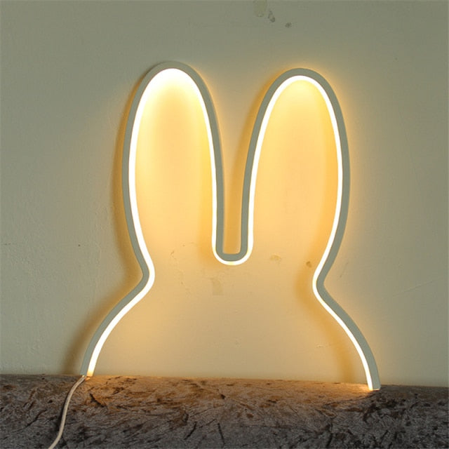 LumiRabbit Moderne LED Nachttischlampe | Dimmbar | Stimmungslicht | Kabelloses Design