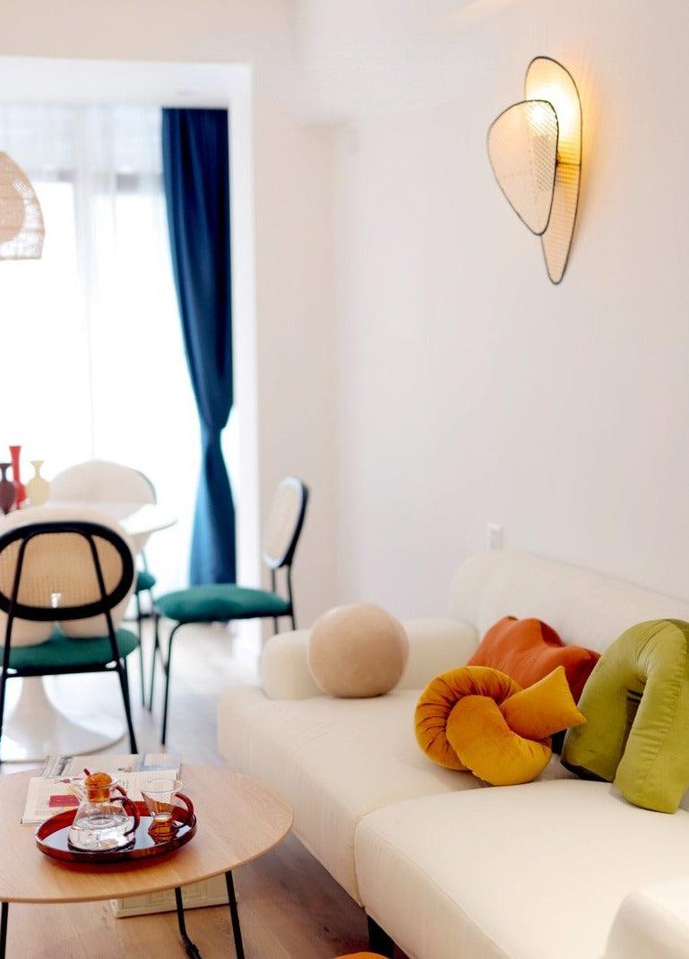 Velvona Retro Design Kissen | Weicher Samtbezug | Dekokissen für Wohnzimmer & Schlafzimmer | In Verschiedenen Formen