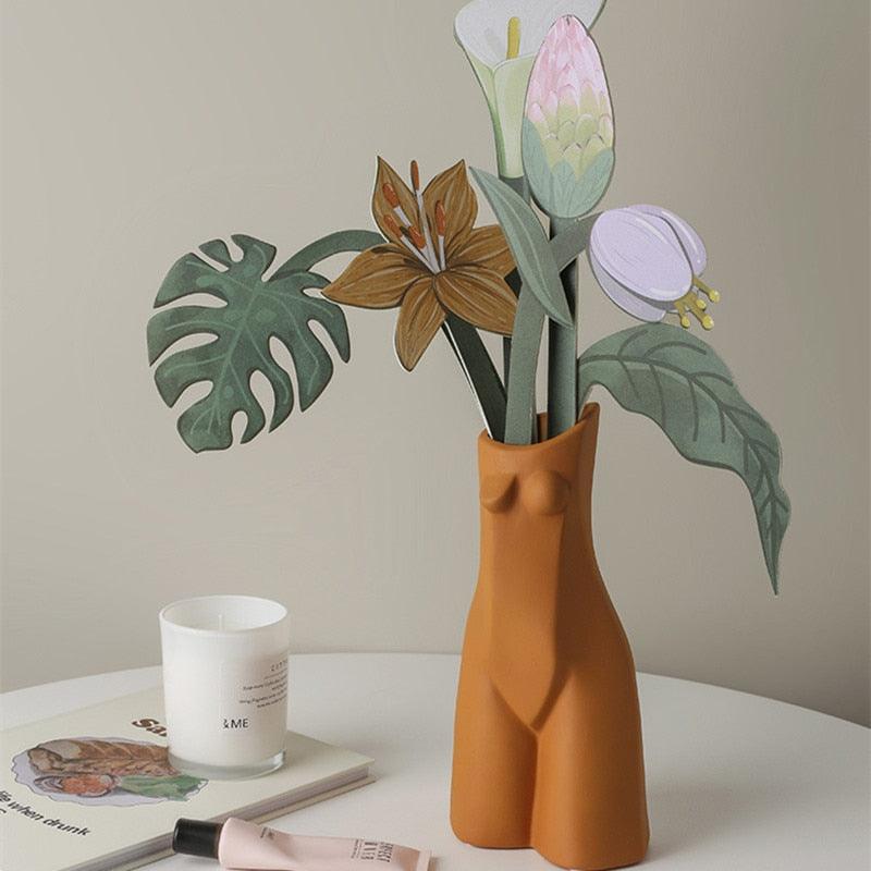 TropicBloom - Exotisches Papierblumenarrangement | Tropisches Dekor | Nachhaltige Eleganz