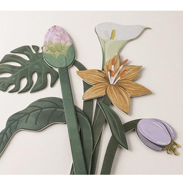 TropicBloom - Exotisches Papierblumenarrangement | Tropisches Dekor | Nachhaltige Eleganz