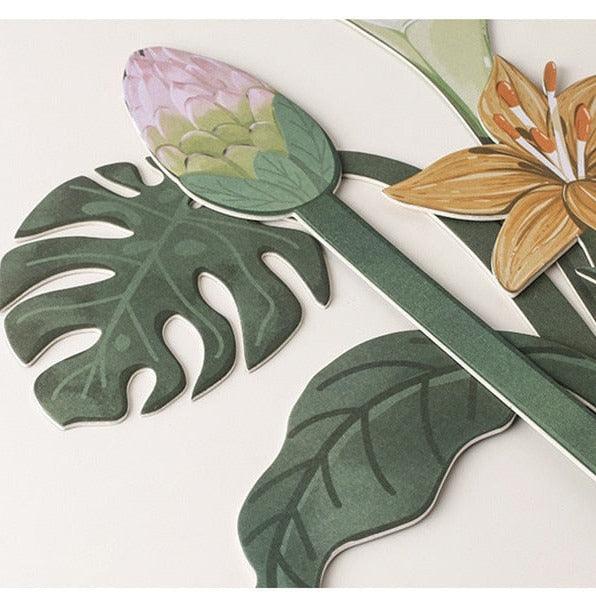 TropicBloom - Exotisches Papierblumenarrangement | Tropisches Dekor | Nachhaltige Eleganz