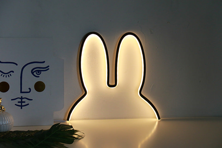 LumiRabbit Moderne LED Nachttischlampe | Dimmbar | Stimmungslicht | Kabelloses Design