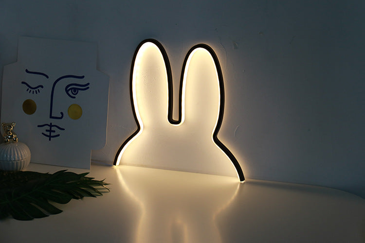 LumiRabbit Moderne LED Nachttischlampe | Dimmbar | Stimmungslicht | Kabelloses Design