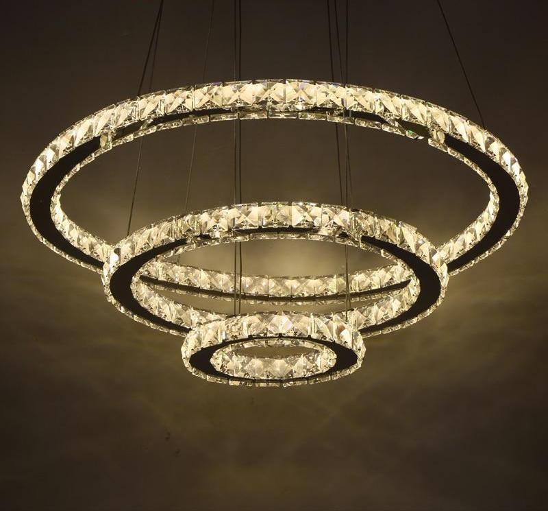 LustraHalo - Kreisförmiger Kristall LED Kronleuchter | Moderne Beleuchtung | Elegantes Design