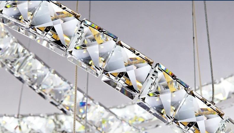 LustraHalo - Kreisförmiger Kristall LED Kronleuchter | Moderne Beleuchtung | Elegantes Design