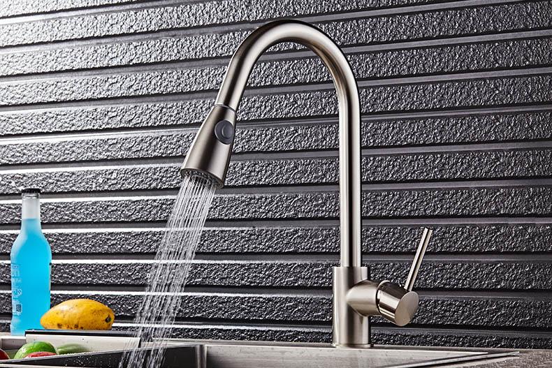 StreamFlex Ausziehbare Küchenarmatur | Modernes Design | Flexibler Wasserhahn | Hochwertige Verarbeitung