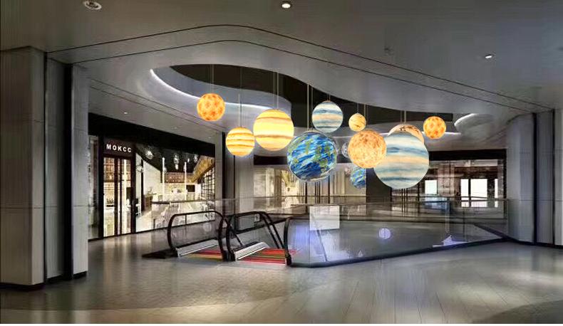 OrbitalLuxe Planetarische Pendelleuchte | LED-Design | Dekorative Beleuchtung für Zuhause