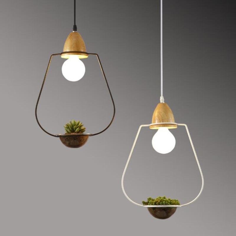 PlantLum Nordic Design Pendelleuchte mit Pflanzhalterung | Moderne Eisenlampe | Dekorative Beleuchtung