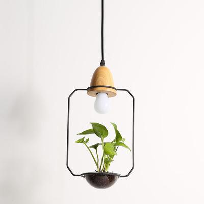 PlantLum Nordic Design Pendelleuchte mit Pflanzhalterung | Moderne Eisenlampe | Dekorative Beleuchtung