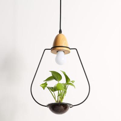 PlantLum Nordic Design Pendelleuchte mit Pflanzhalterung | Moderne Eisenlampe | Dekorative Beleuchtung