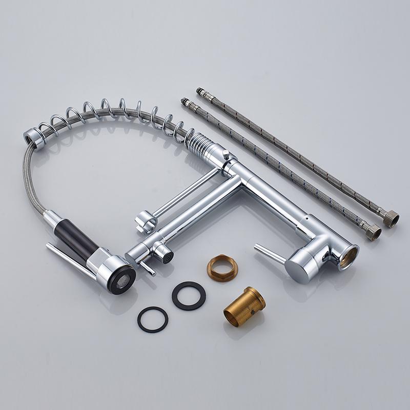 HydraGlow - LED Küchenarmatur mit Spiralfeder | Deckmontage | Elegantes & Funktionales Design