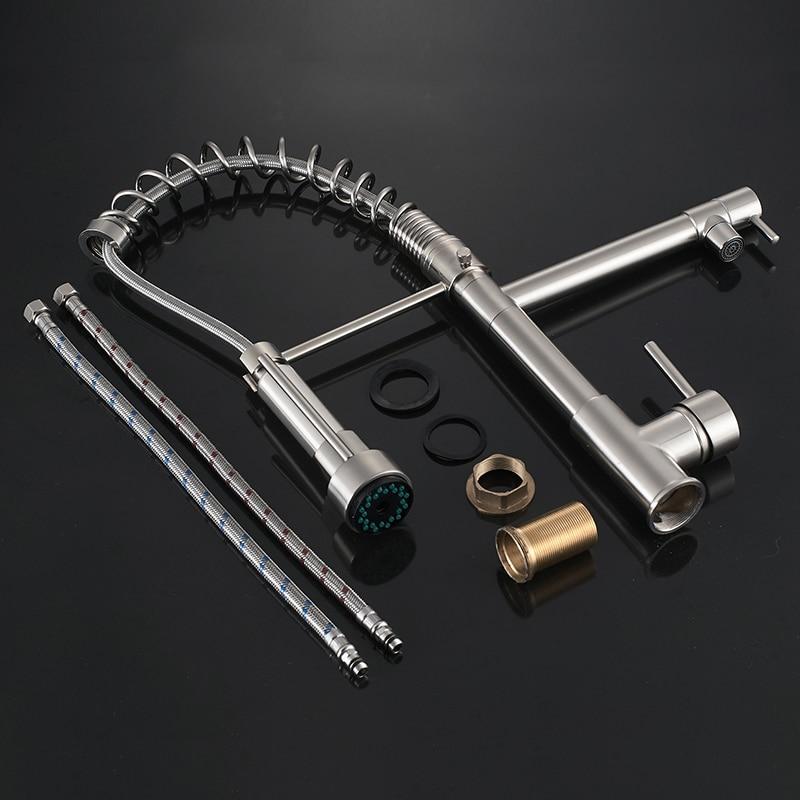 HydraGlow - LED Küchenarmatur mit Spiralfeder | Deckmontage | Elegantes & Funktionales Design