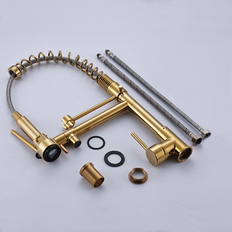 HydraGlow - LED Küchenarmatur mit Spiralfeder | Deckmontage | Elegantes & Funktionales Design