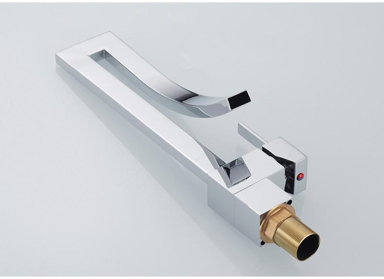 AquaVita Eleganter Waschbeckenarmatur | Modernes Design | Hochwertige Materialien | Wasserhahn in Silber, Schwarz & Nickel