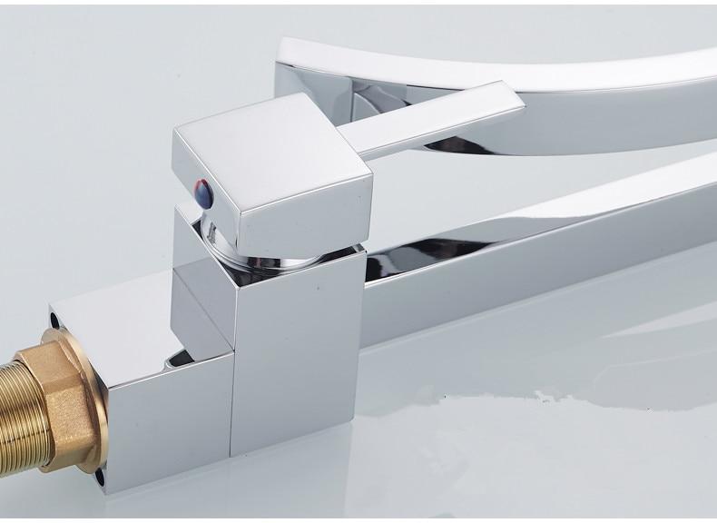 AquaVita Eleganter Waschbeckenarmatur | Modernes Design | Hochwertige Materialien | Wasserhahn in Silber, Schwarz & Nickel