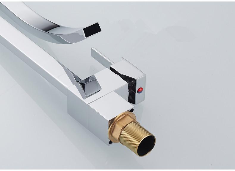 AquaVita Eleganter Waschbeckenarmatur | Modernes Design | Hochwertige Materialien | Wasserhahn in Silber, Schwarz & Nickel