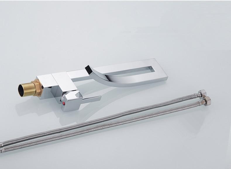 AquaVita Eleganter Waschbeckenarmatur | Modernes Design | Hochwertige Materialien | Wasserhahn in Silber, Schwarz & Nickel