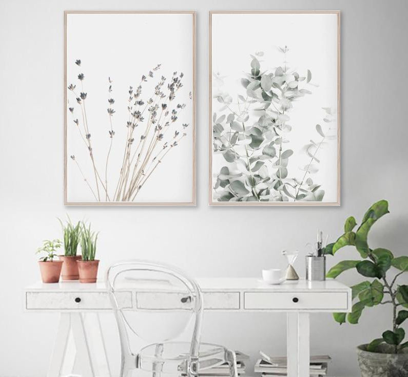 FloraVista Botanische Wandkunst Leinwandbilder | Hochwertige Wanddekoration | Elegantes Design