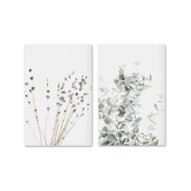 FloraVista Botanische Wandkunst Leinwandbilder | Hochwertige Wanddekoration | Elegantes Design