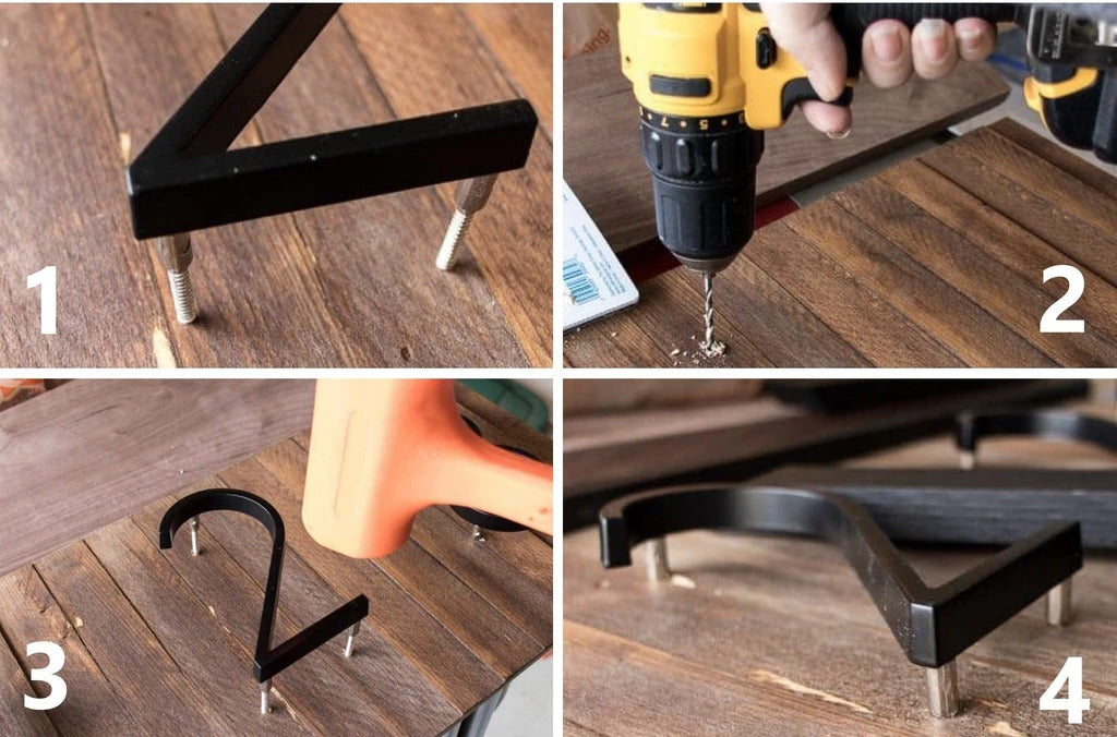 NumaraLux Moderne Hausnummern & Buchstaben | Rostfrei | Zinklegierung | Schwarze Oberfläche | Wetterfestes Design