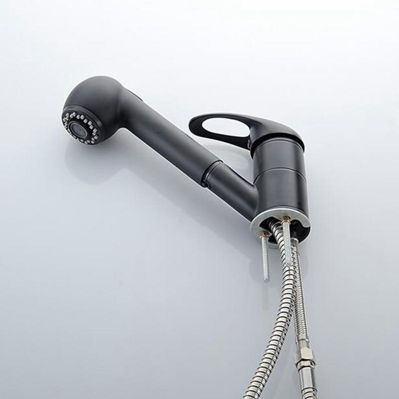 AquaGlide Kupfer Küchenarmatur mit ausziehbarer Brause | Deckmontage | Modernes Design | Flexibel & Langlebig