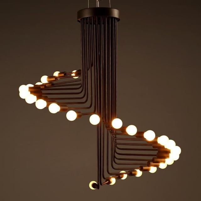 EternaSpiral - Moderne Nordic LED Spiral-Kronleuchter | Elegante Deckenleuchte | Dimmbar | Stimmungsvolle Beleuchtung