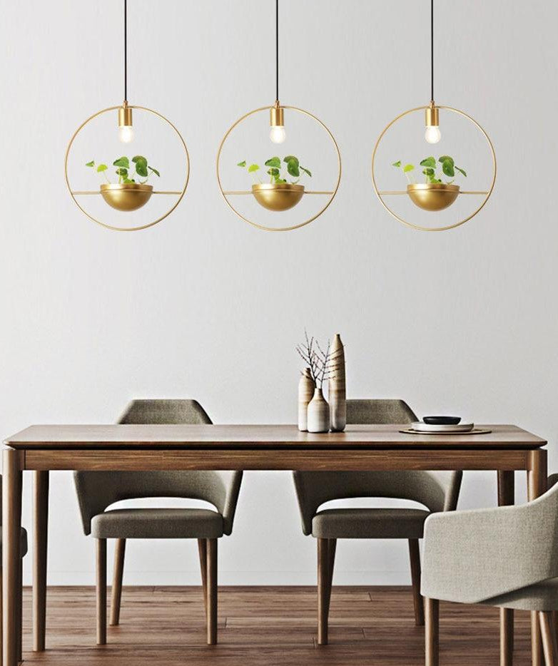 PlantGlow Moderne Nordic Planter Lampe | LED Pflanzenlampe | Stilvolle Beleuchtung und Pflanzenhalter | Dekoration für Zuhause