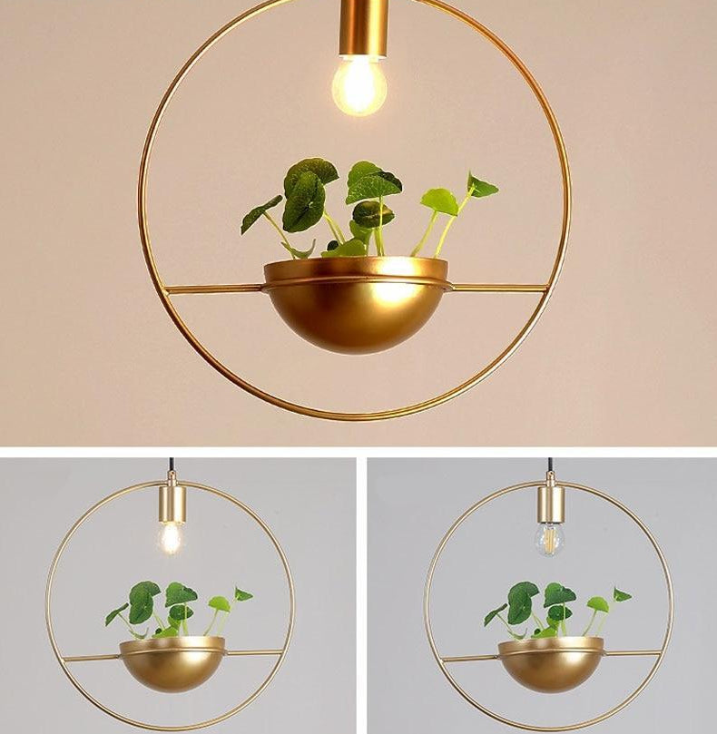 PlantGlow Moderne Nordic Planter Lampe | LED Pflanzenlampe | Stilvolle Beleuchtung und Pflanzenhalter | Dekoration für Zuhause