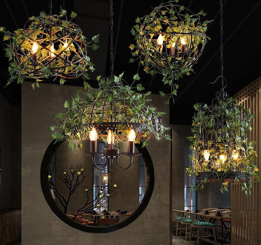 AeroCage Vintage Industrielle Hängeleuchte | Vogelkäfig-Design | Retro-Stil | Perfekte Beleuchtung für Zuhause