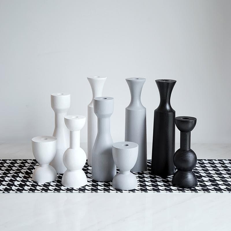 Lumeva Elegante Kerzenhalter Set | Minimalistisches Design | Dekoration für Wohnzimmer, Esstisch & besondere Anlässe