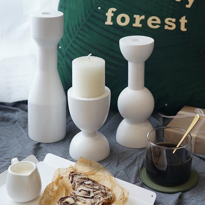 Lumeva Elegante Kerzenhalter Set | Minimalistisches Design | Dekoration für Wohnzimmer, Esstisch & besondere Anlässe