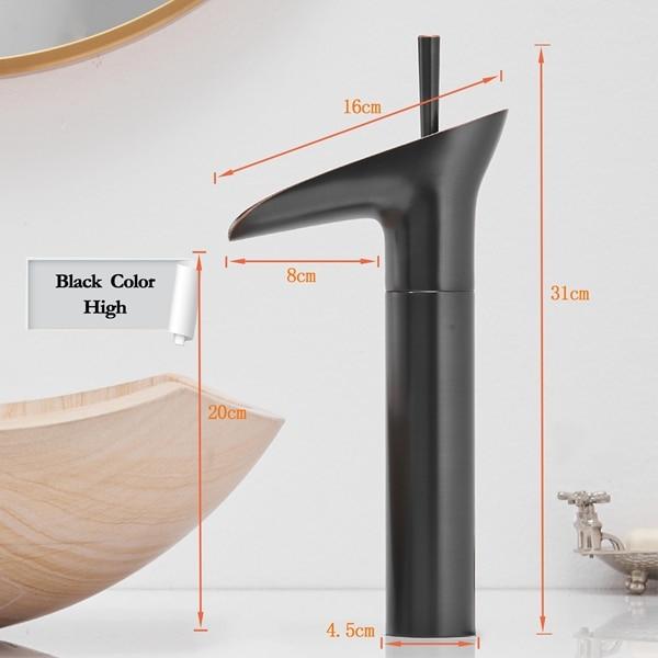 AquaZenith - Stilvolle Wasserfall Badezimmerarmatur | Einhebelmischer | Modernes Design