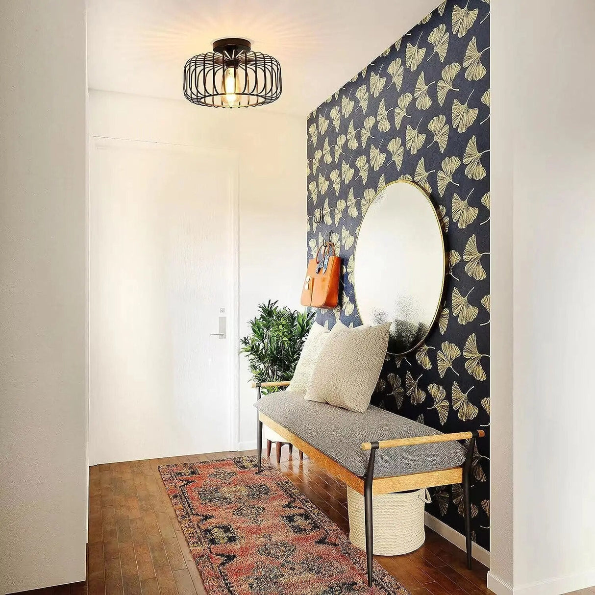 LumiCage Vintage Deckenleuchte | Industrieller Stil | E27 Fassung | Innenbeleuchtung