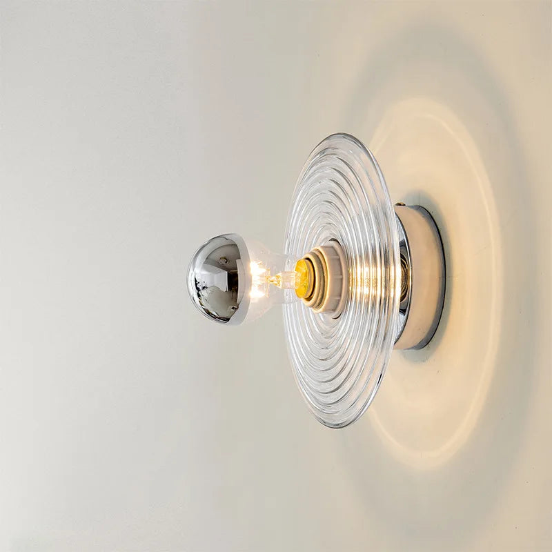 LustroVintage LED Glas-Wandleuchter | Elegantes Retro-Design | Energieeffizient | Perfekte Deko für Wohnzimmer & Flur