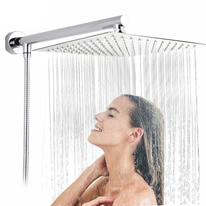 RainSpa Wandmontierte Regenfall-Ultraschmaldusche | Luxuriöser Komfort | Modernes Design
