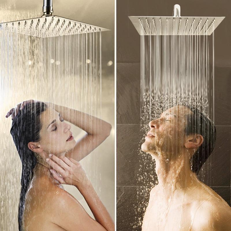 RainSpa Wandmontierte Regenfall-Ultraschmaldusche | Luxuriöser Komfort | Modernes Design