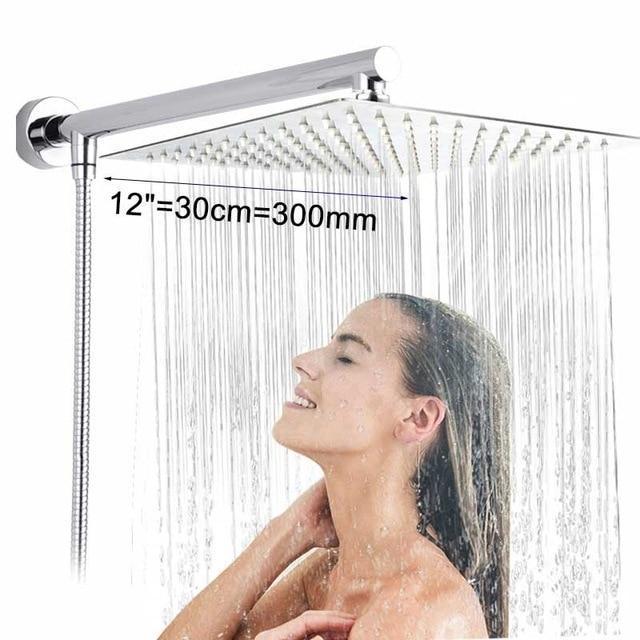 RainSpa Wandmontierte Regenfall-Ultraschmaldusche | Luxuriöser Komfort | Modernes Design