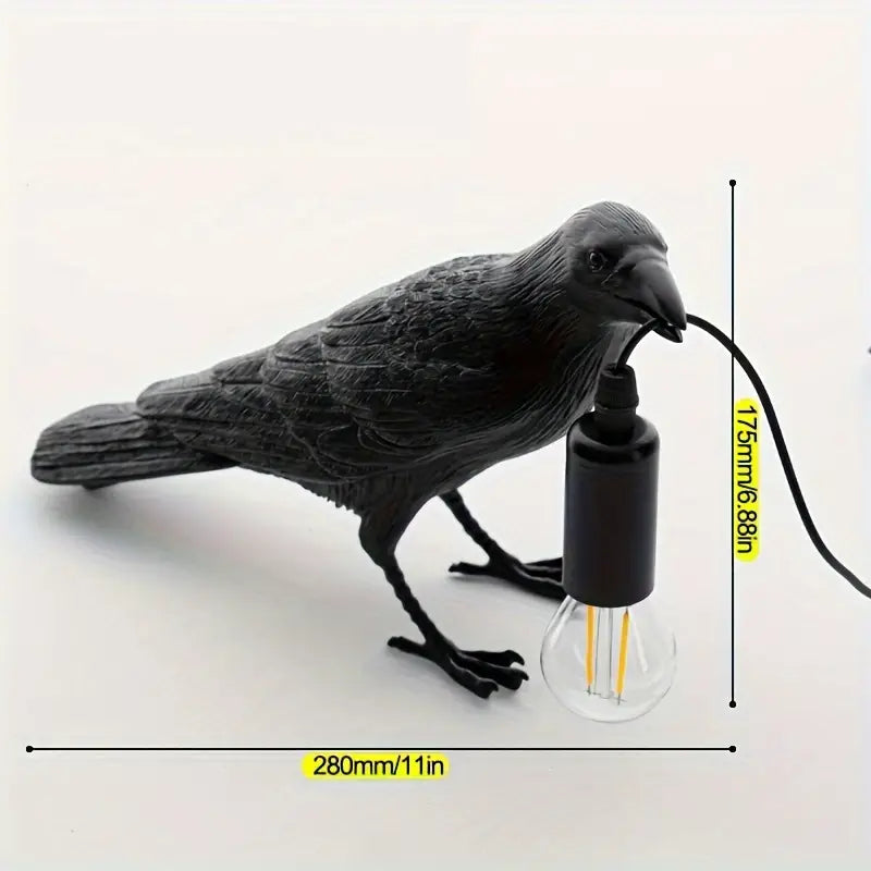 RavenLight Vogel Lampe | Mystisches Design | Einzigartige Dekoleuchte für Zuhause