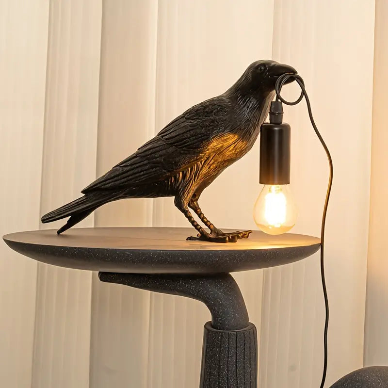 RavenLight Vogel Lampe | Mystisches Design | Einzigartige Dekoleuchte für Zuhause
