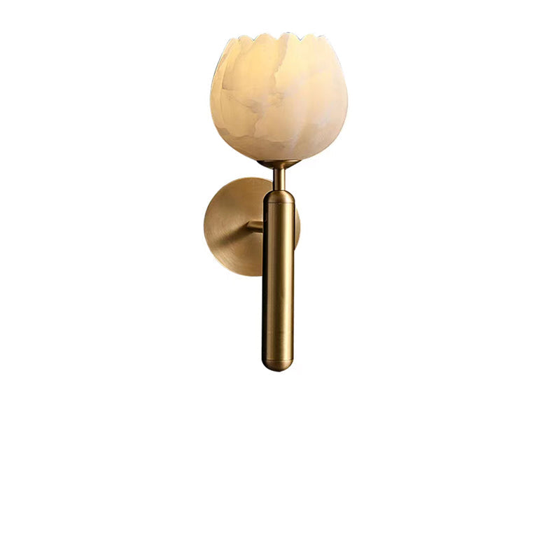 RoseMarble Marmor Wandleuchte | Elegantes Design | Wandbeleuchtung für Zuhause