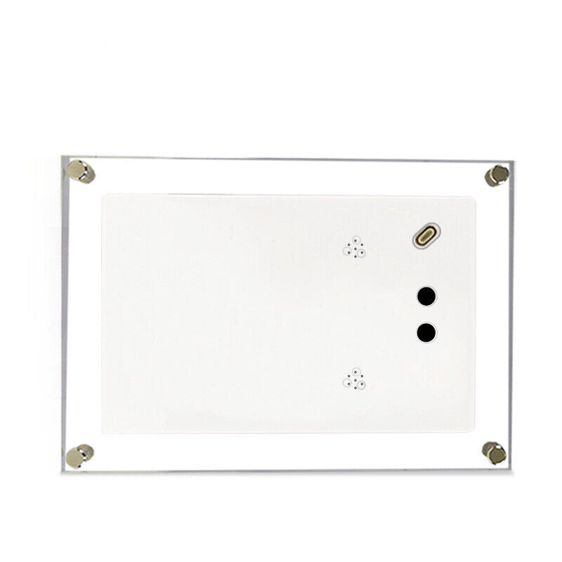 DisplayFrame™ Digitaler Anzeigerahmen aus Acryl | LED-Beleuchtet | Modernes Design für Fotos & Werbung