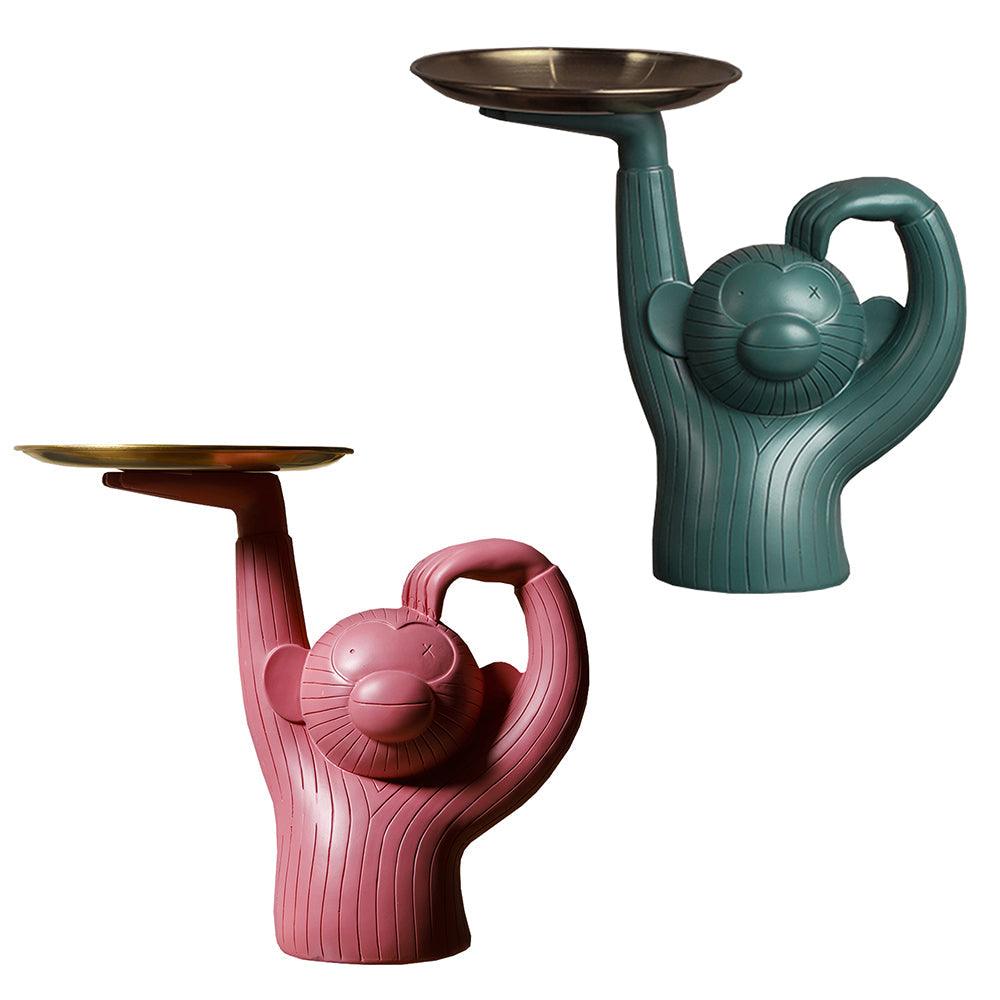 SimianTray Affen-Tablett | Dekoratives Serviertablett | Stilvolle Deko für Zuhause