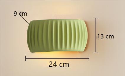 LuxeRib Moderne Art Deco Wandleuchte | Harz & LED Design | Stilvolle Beleuchtung für Zuhause