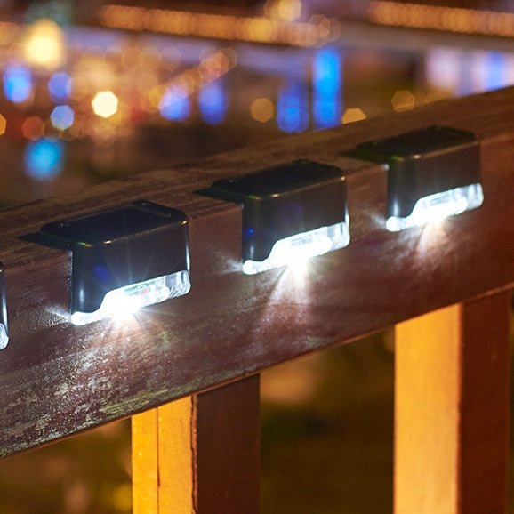 StepBright LED Solar Treppenbeleuchtung | Wasserdicht & Solarbetrieben | Außenbeleuchtung für Garten & Terrasse