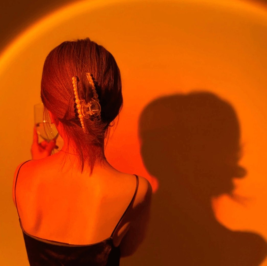 SunsetGlow LED Sonnenuntergang Lampe | Romantische Atmosphäre | Farbwechsel Stimmungslicht | Deko für Zuhause